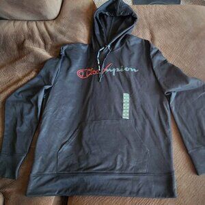 NWT Champion Adult Hoodie Sweatshirt – Size Large – Black